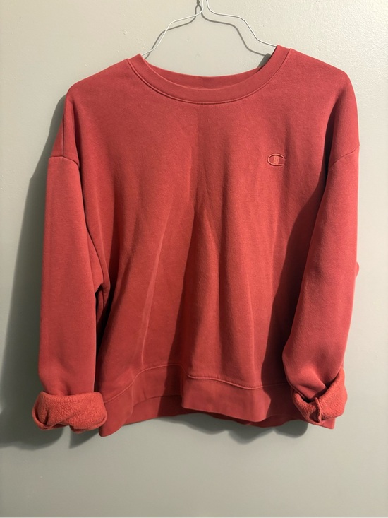 Champion Sweaters - Champion Salmon Pink Pullover Sweatshirt